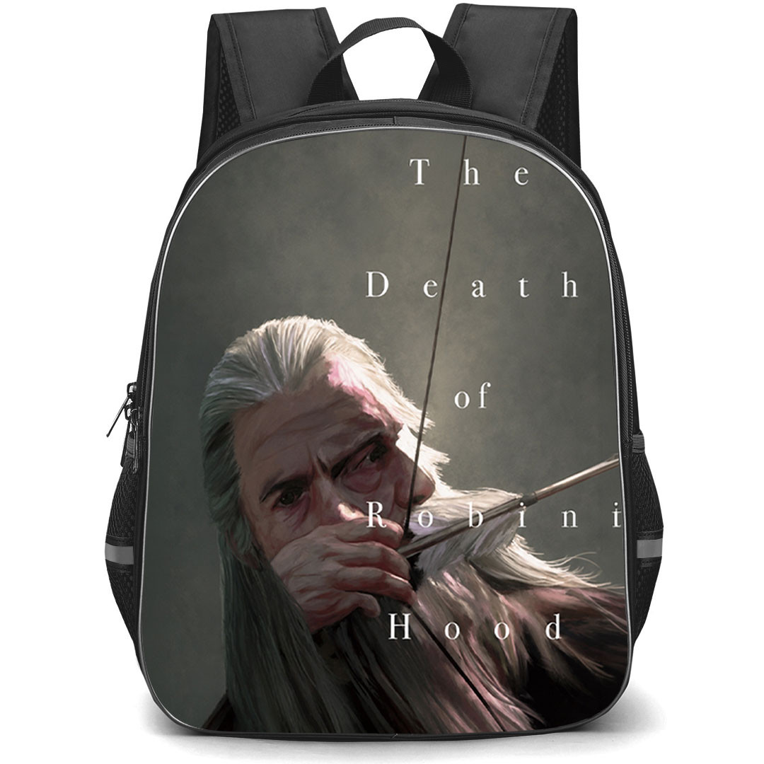 The Death of Robin Hood Backpack School Bag StudentPack - The Death of Robin Hood Painterly Portrait Art Poster