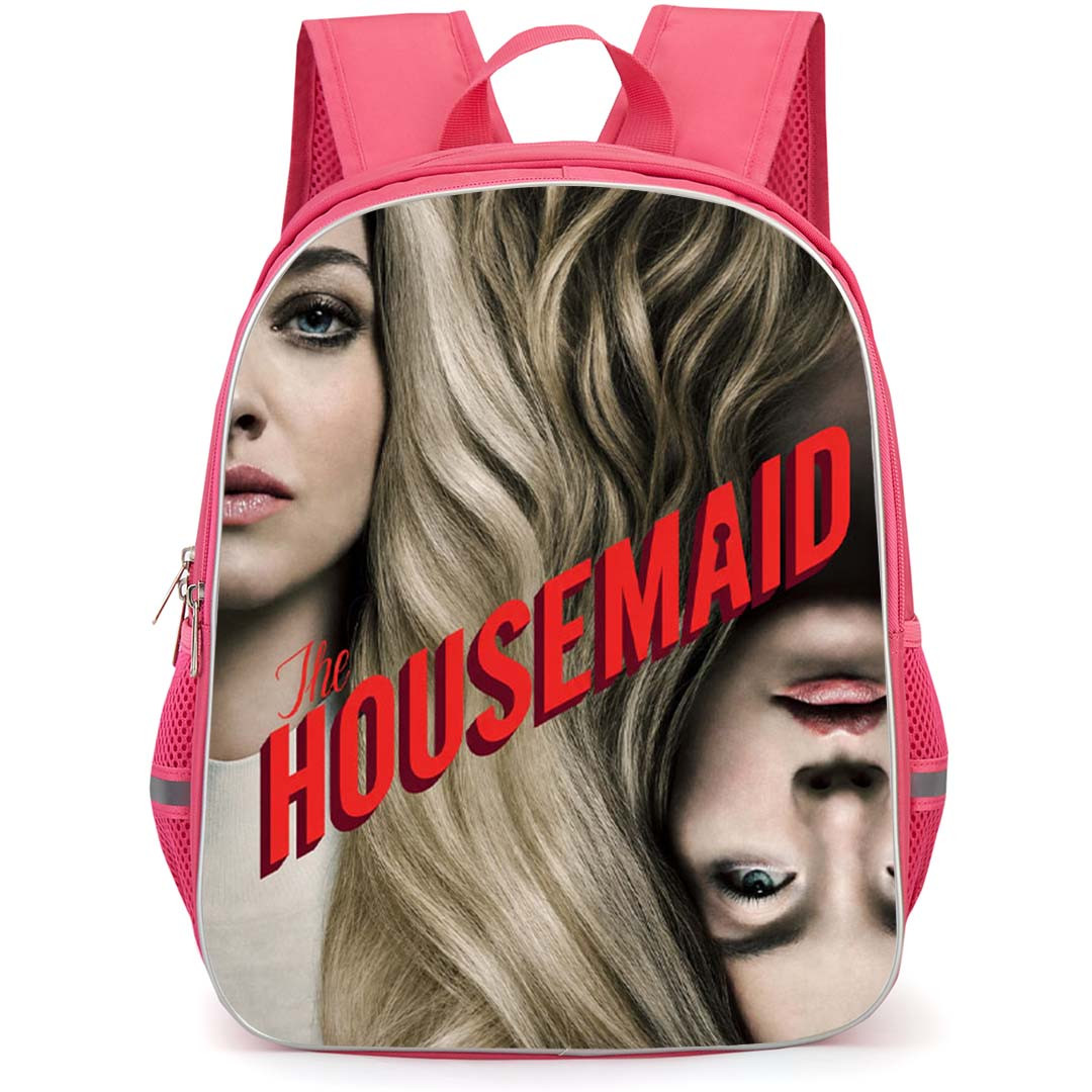 The Housemaid Backpack School Bag StudentPack - The Housemaid Amanda Seyfried And Sydney Sweeney Split Portrait Poster