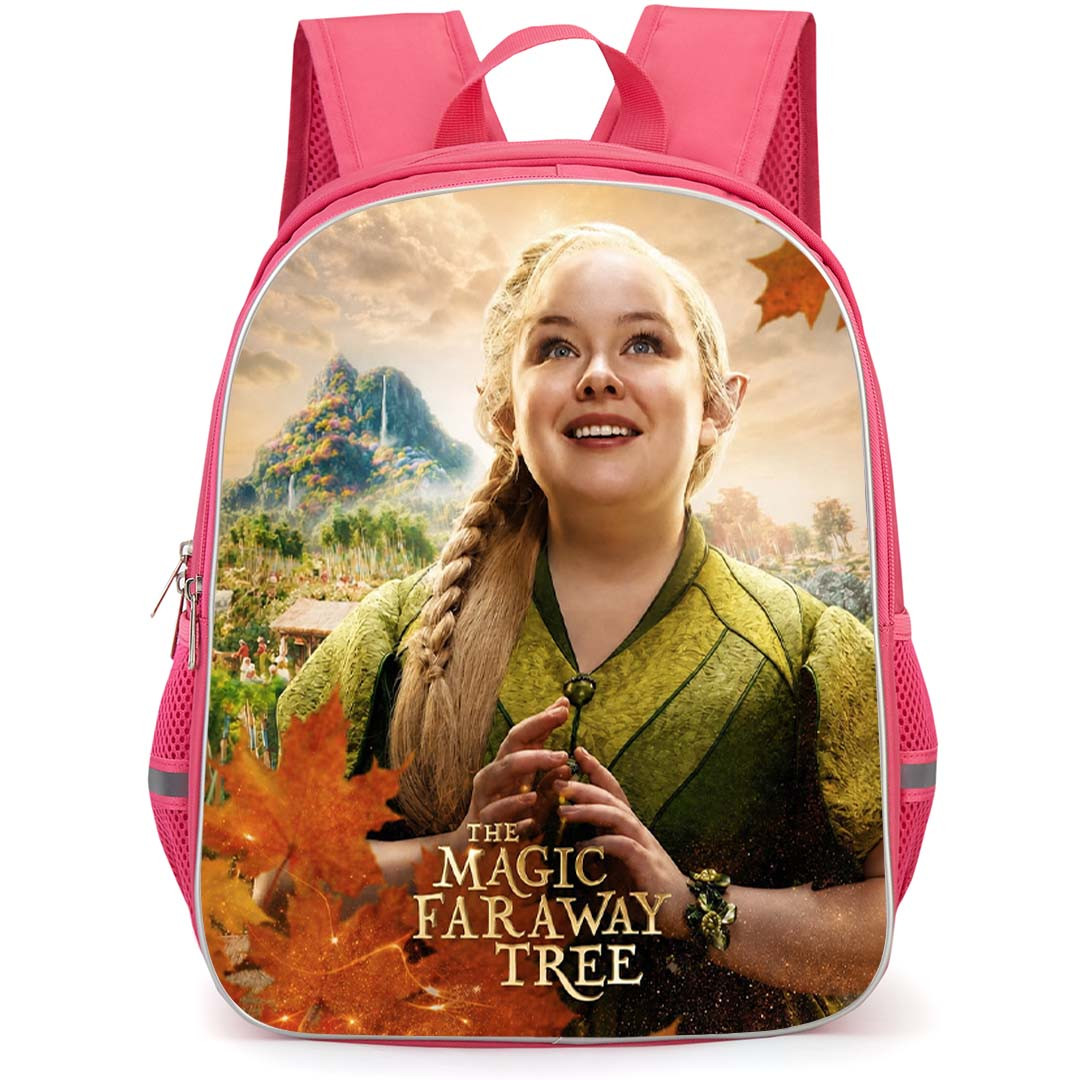 The Magic Faraway Tree Silky Backpack School Bag StudentPack - Silky Fantasy Character Portrait With Maple Leaves Poster