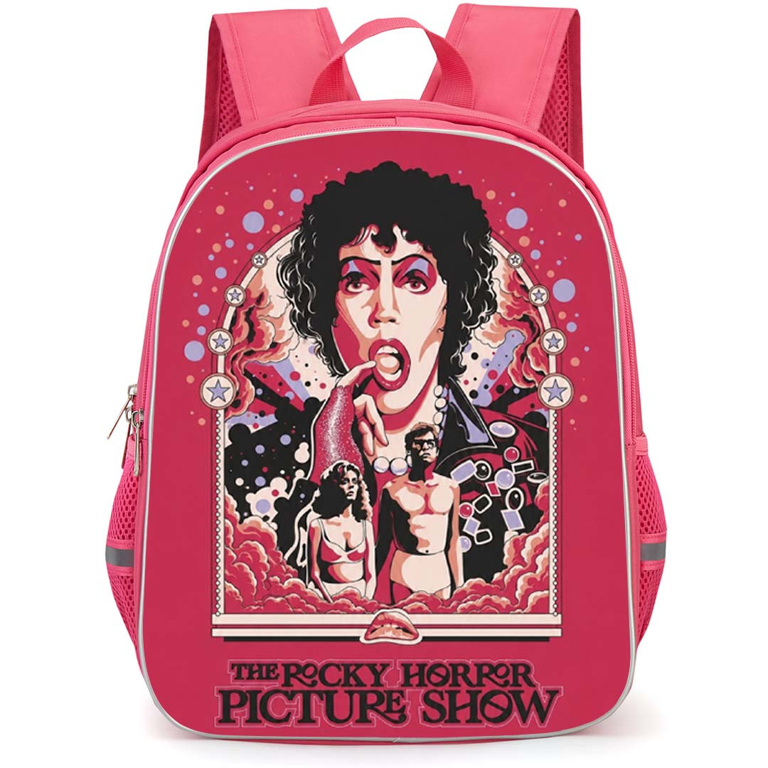 The Rocky Horror Picture Show Backpack School Bag StudentPack - The Rocky Horror Picture Show Pink Cartoon Art Series Poster
