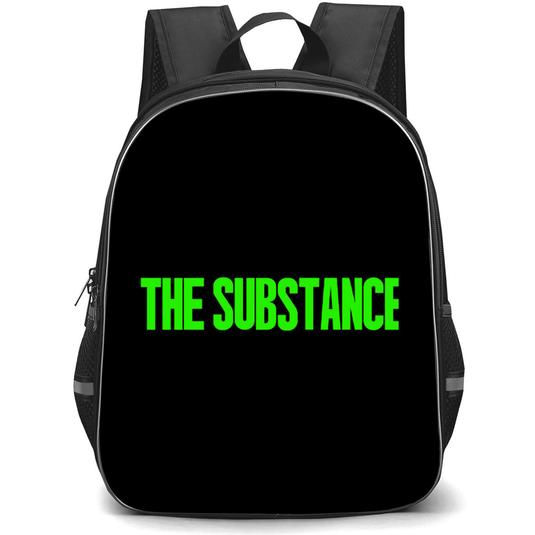 The Substance Backpack School Bag StudentPack - The Substance Green Text Logo Sticker