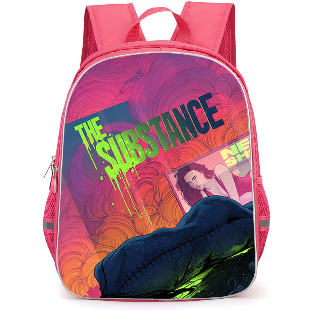 The Substance Backpack School Bag StudentPack - The Substance Neon Horror Comic Cover Poster