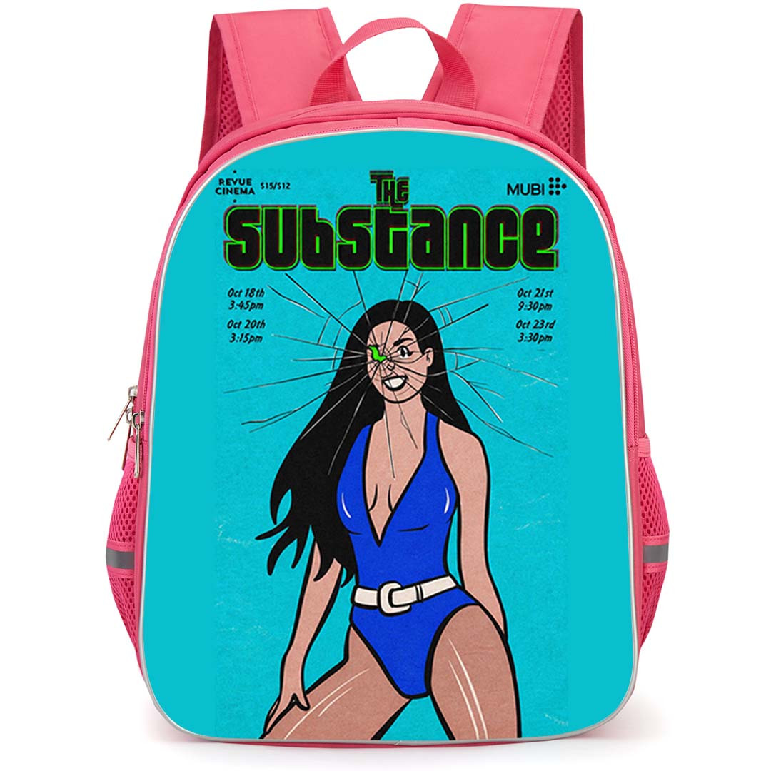 The Substance Backpack School Bag StudentPack - The Substance Retro Illustrated Movie Poster