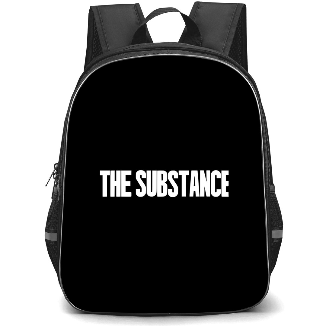 The Substance Backpack School Bag StudentPack - The Substance White Text Logo Sticker