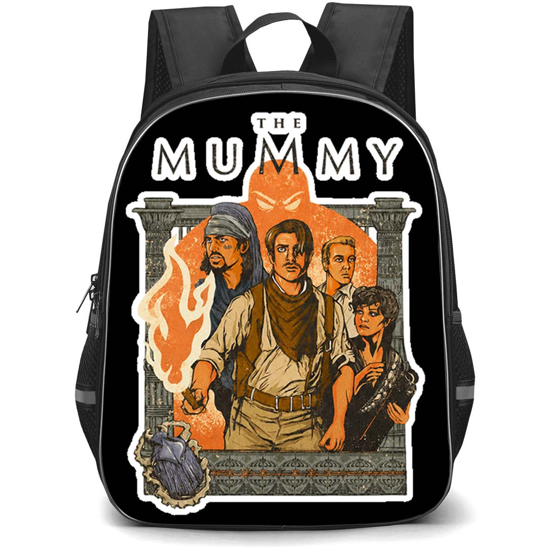 The Mummy 1999 Backpack School Bag StudentPack - The Mummy 1999 Retro Egyptian Adventure Illustration Art Sticker