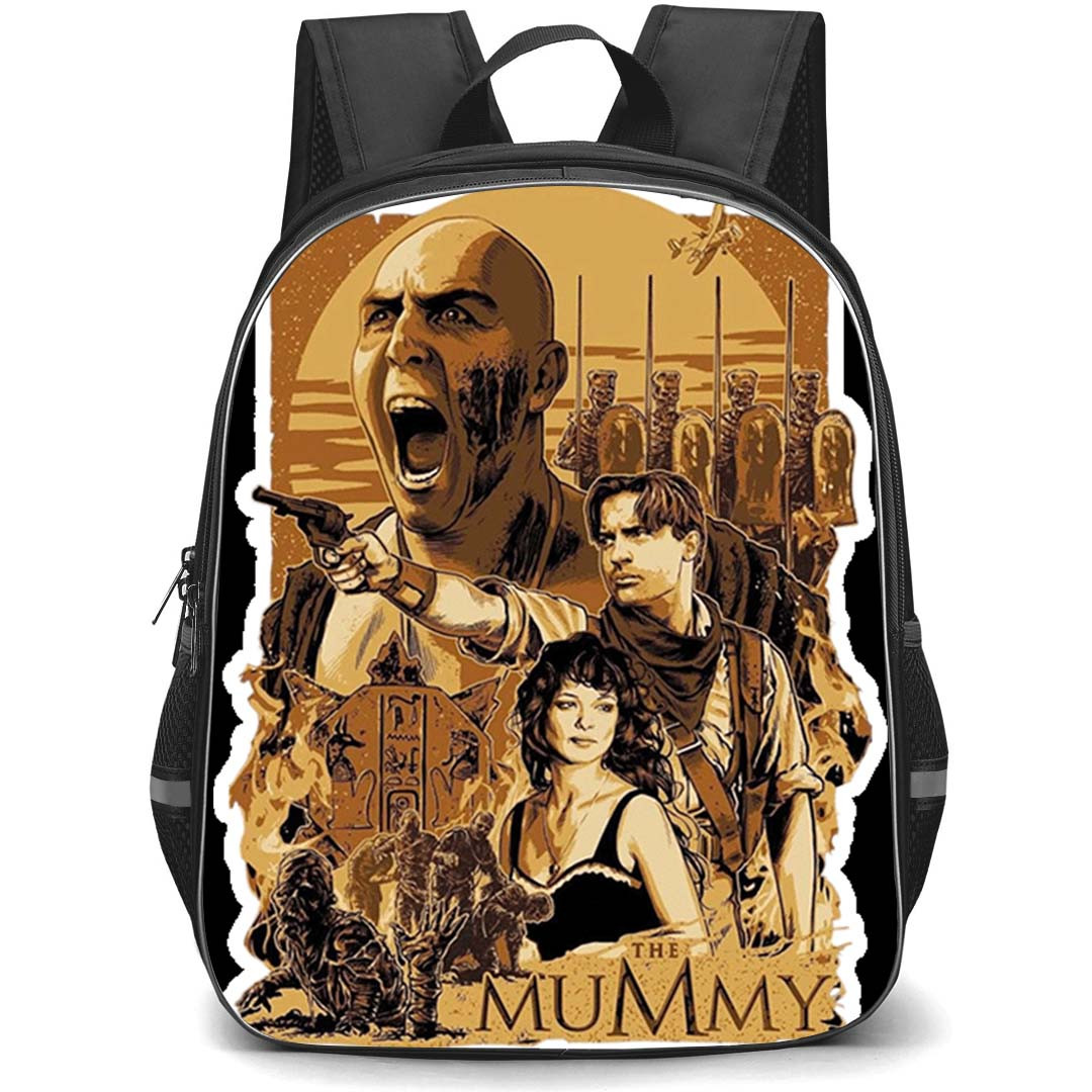 The Mummy 1999 Backpack School Bag StudentPack - The Mummy 1999 Vintage Comic Art Sticker