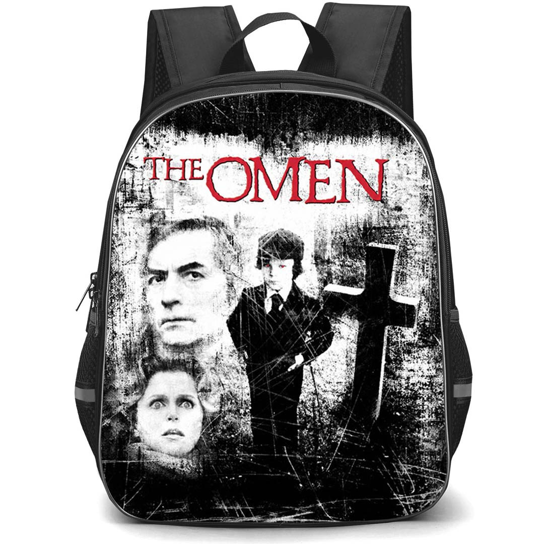 The Omen Backpack School Bag StudentPack - The Omen 1976 Grunge Movie Poster