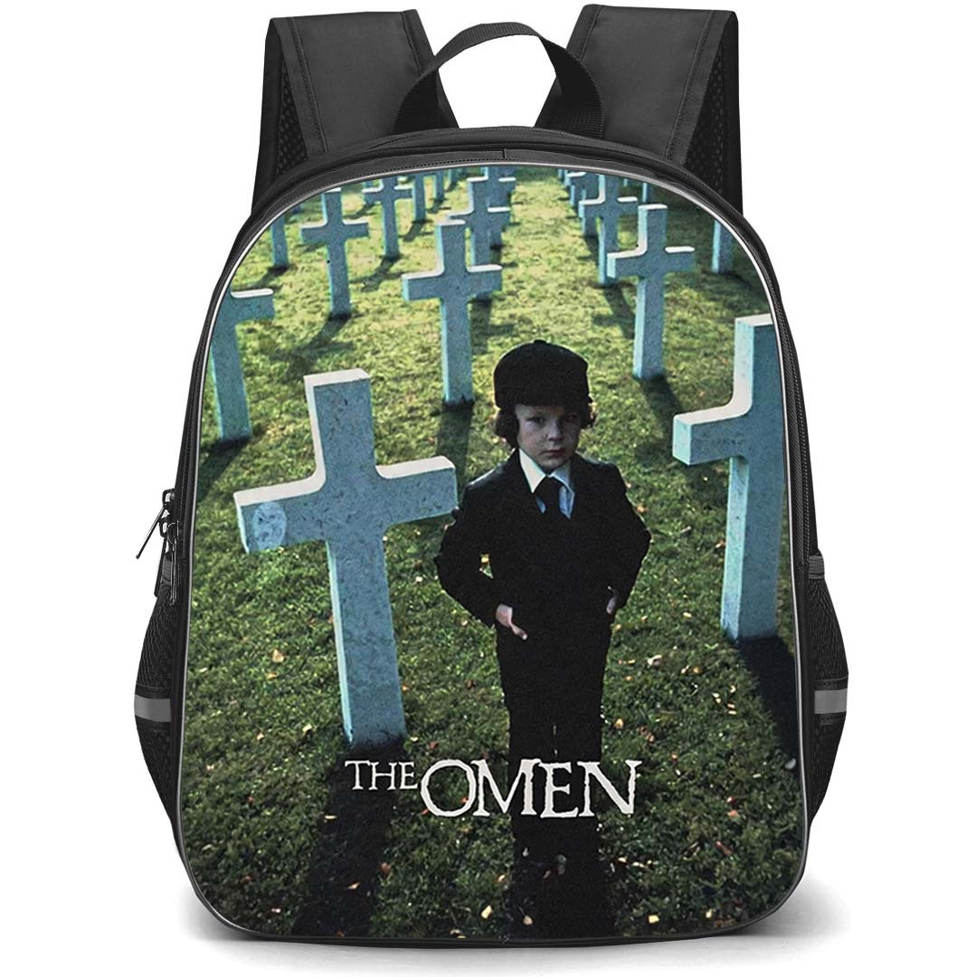 The Omen Damien Thorn Backpack School Bag StudentPack - Damien Thorn Cemetery Poster