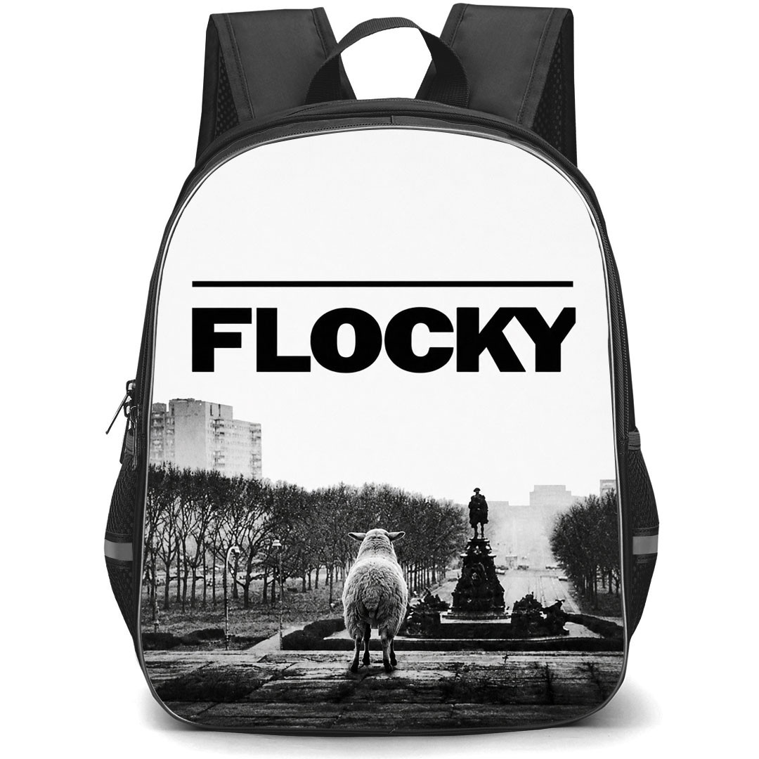The Sheep Detectives Backpack School Bag StudentPack - The Sheep Detectives Flocky Grayscale Poster