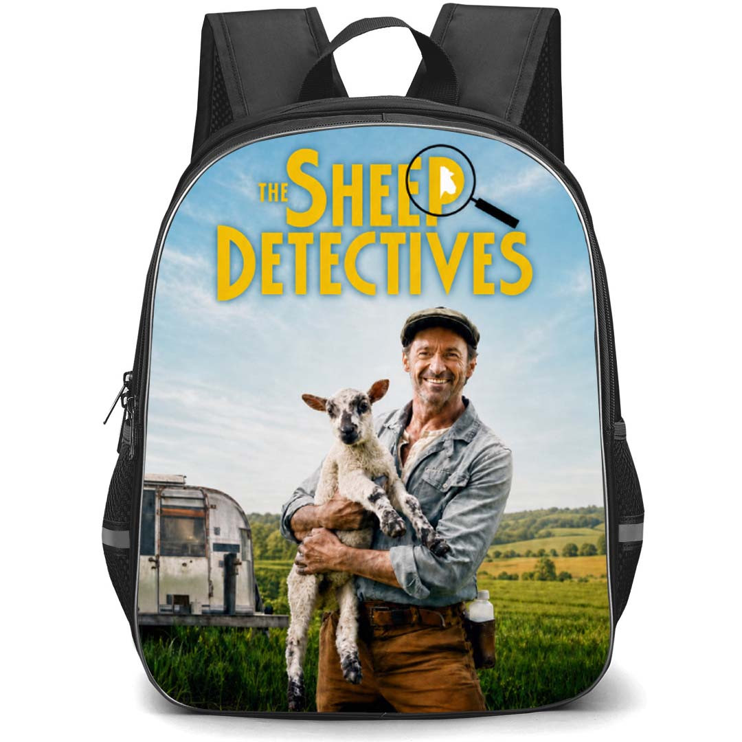 The Sheep Detectives Backpack School Bag StudentPack - The Sheep Detectives Holding Sheep Smiling Poster