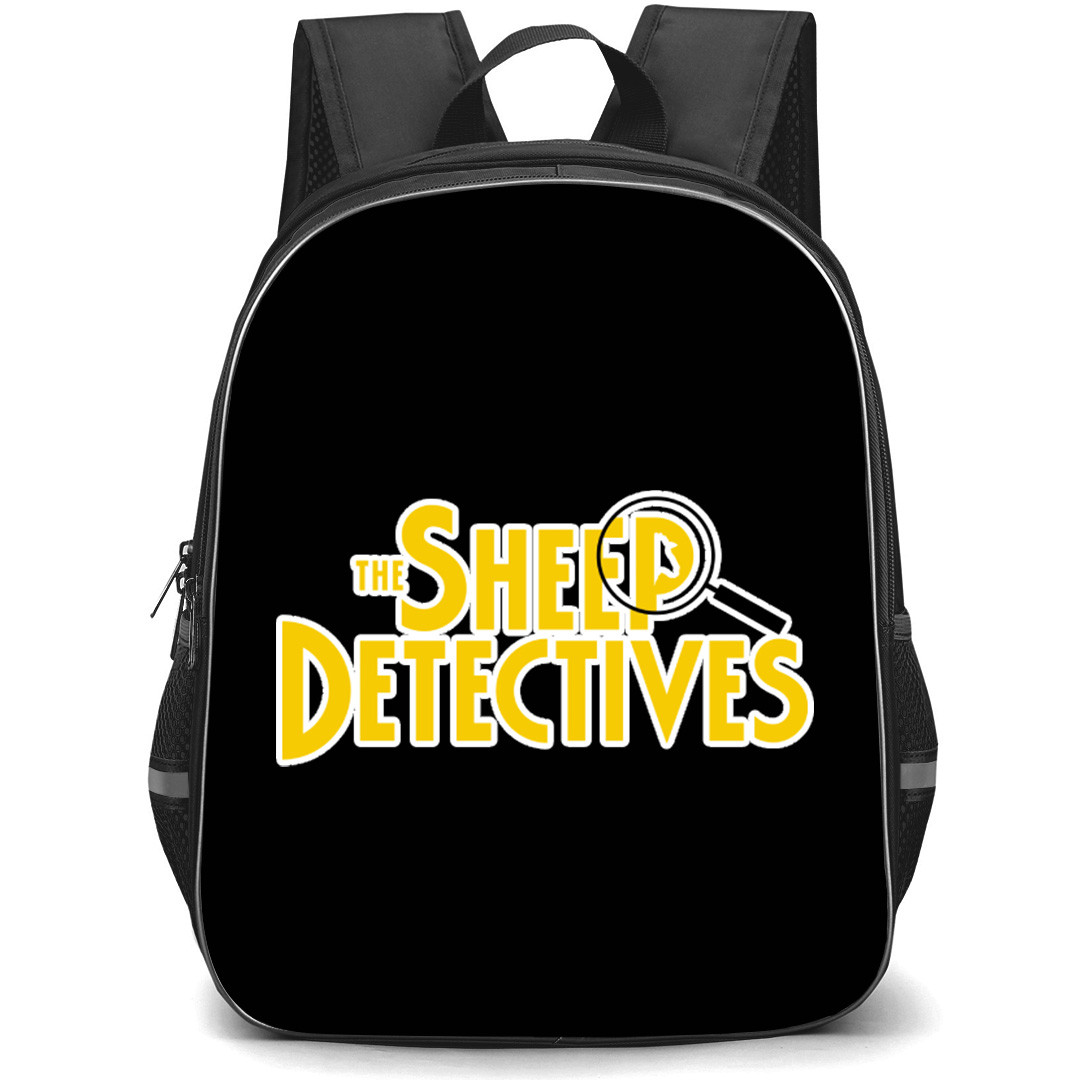 The Sheep Detectives Backpack School Bag StudentPack - The Sheep Detectives Series Logo Yellow Sticker