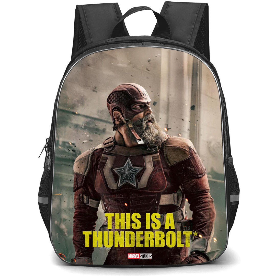 Thunderbolts Backpack StudentPack - Thunderbolts Red Guardian Look At Side