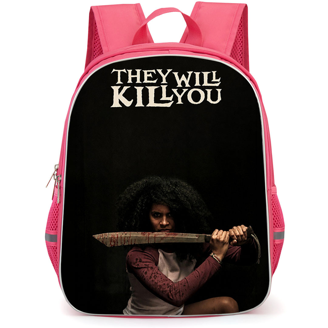 They Will Kill You Asia Reaves Backpack School Bag StudentPack - Asia Reaves Dark Slasher Poster