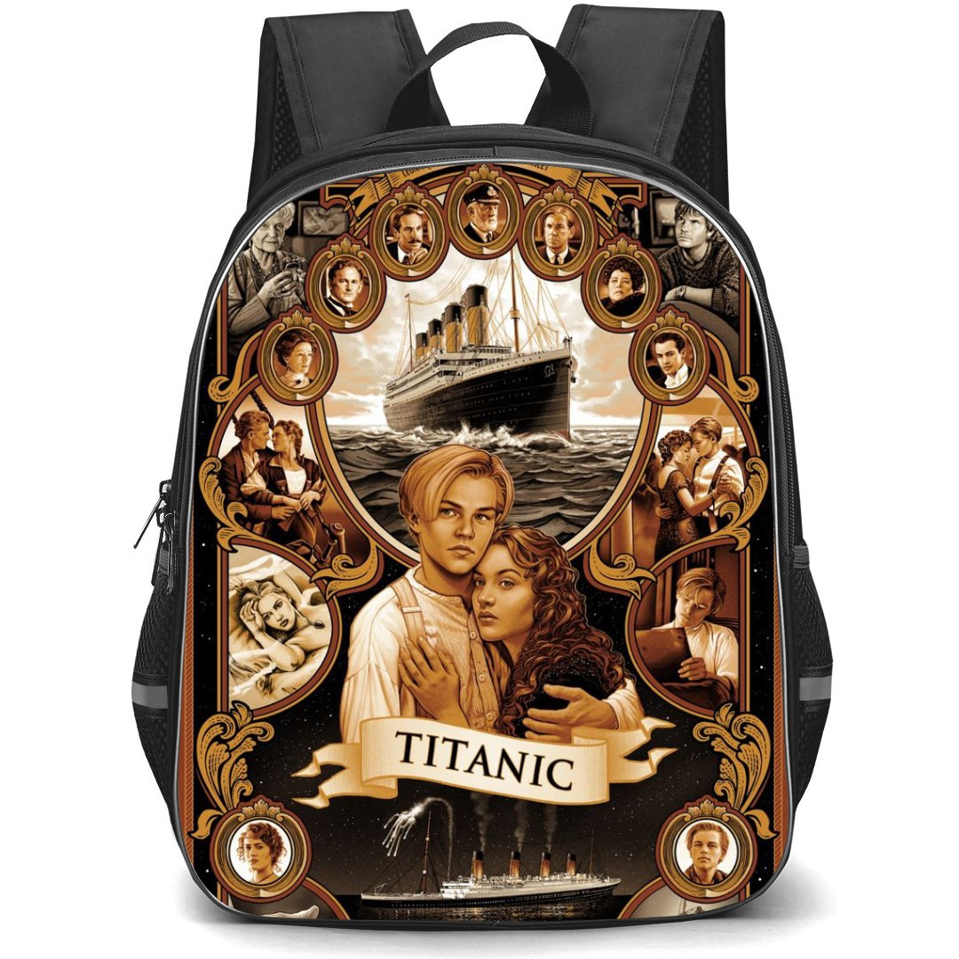 Titanic Backpack StudentPack - Titanic Movie Illustrated Classic Poster