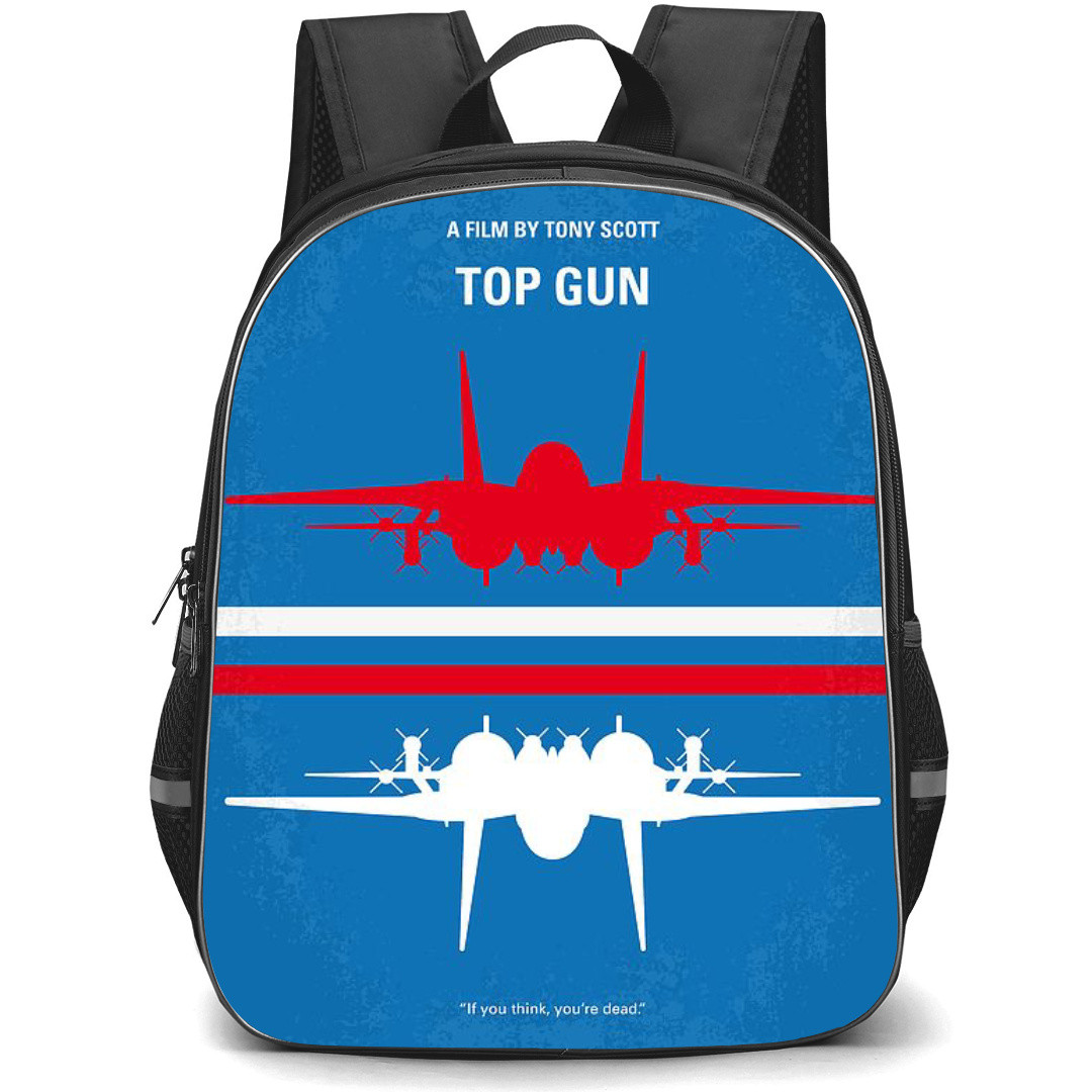 Top Gun Backpack StudentPack - Top Gun Minimalist Blue Poster