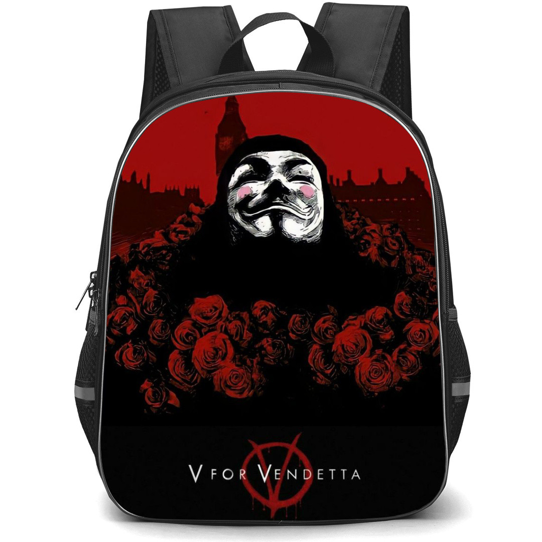V For Vendetta Backpack StudentPack - V For Vendetta Movie Fan Art Poster