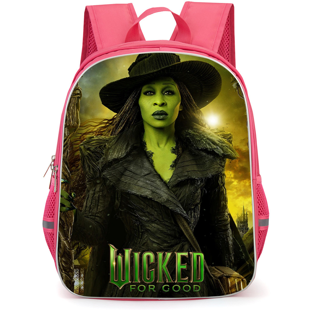 Wicked Backpack School Bag StudentPack - Wicked For Good Elphaba Profile with Sunset Background