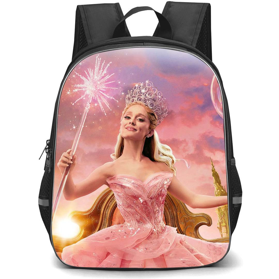 Wicked Backpack StudentPack - Wicked Glinda Glowing Wand Bubbles Background