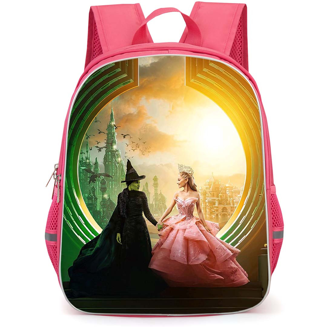 Wicked Backpack StudentPack - Wicked Witch And Glinda Holding Each Other City Background