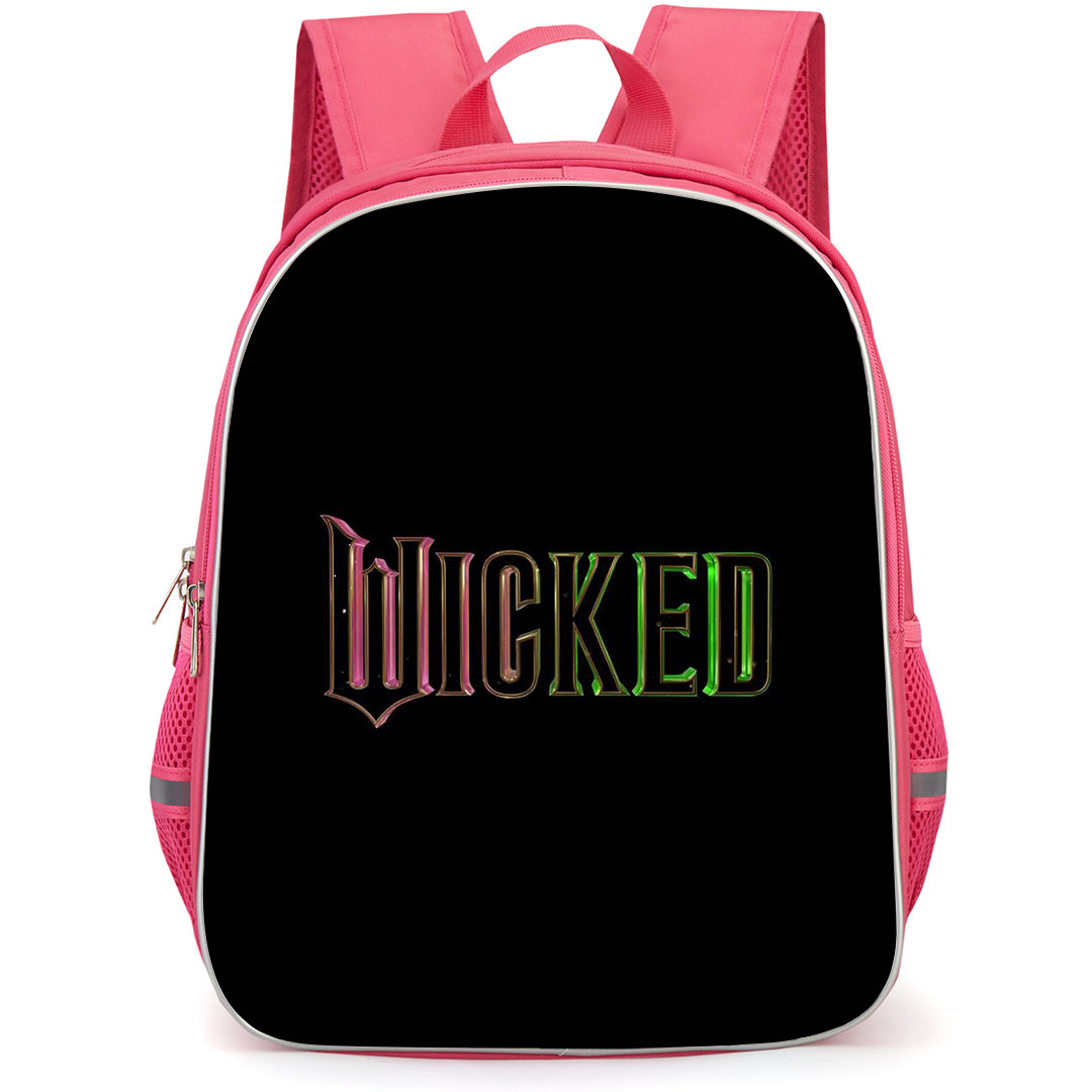 Wicked Backpack StudentPack - Wicked Logo Pink and Green Font Black Background