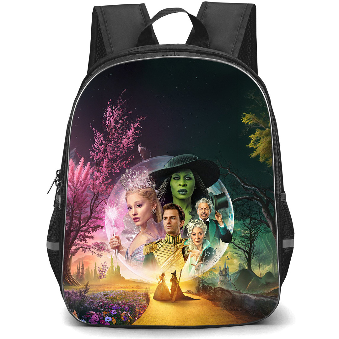 Wicked Backpack School Bag StudentPack - Wicked For Good Movie Poster Team In a Bubble