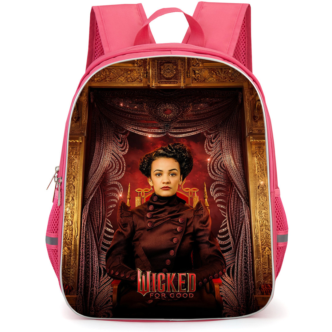 Wicked Backpack School Bag StudentPack - Wicked For Good Nessarose Profile Poster with Red Background