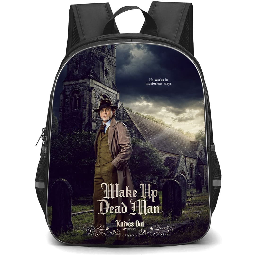 Wake Up Dead Man Benoit Blanc Backpack School Bag StudentPack - Benoit Blanc Gothic Church Poster