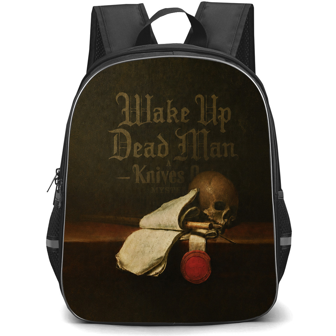 Wake Up Dead Man Backpack School Bag StudentPack - Wake Up Dead Man Classic Oil Painting Skull Poster