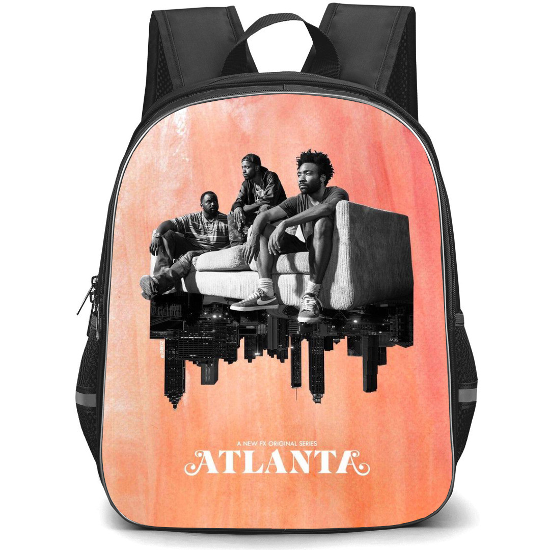 Atlanta Backpack StudentPack - Atlanta Grayscale And Orange Combination Poster