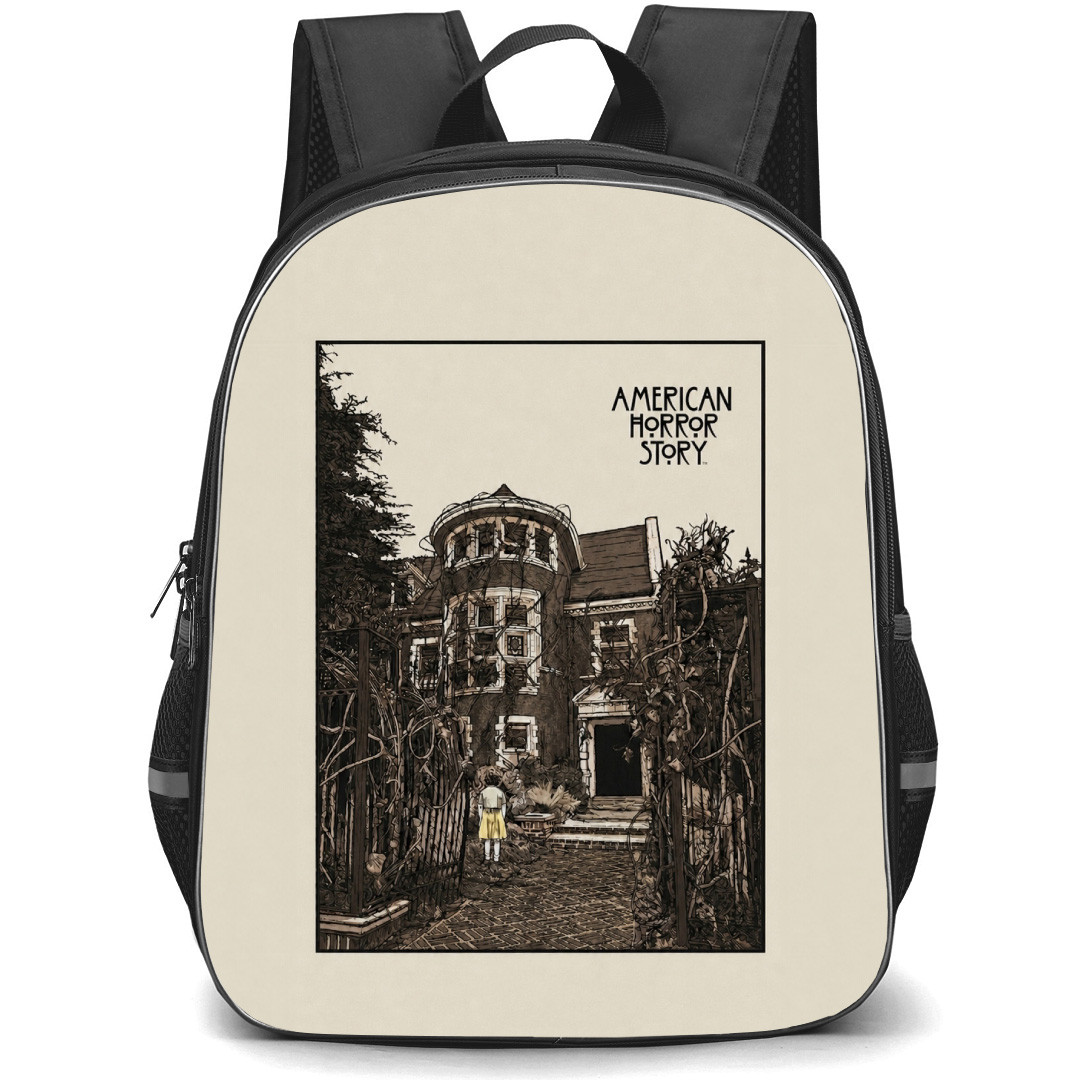 American Horror Story Backpack School Bag StudentPack - American Horror Story Murder House Illustration