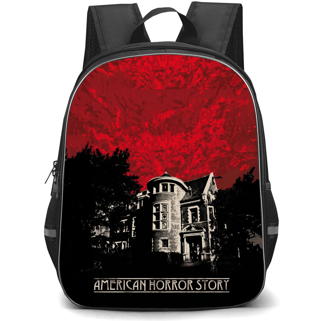 American Horror Story Backpack School Bag StudentPack - American Horror Story Red Sky Retro Poster
