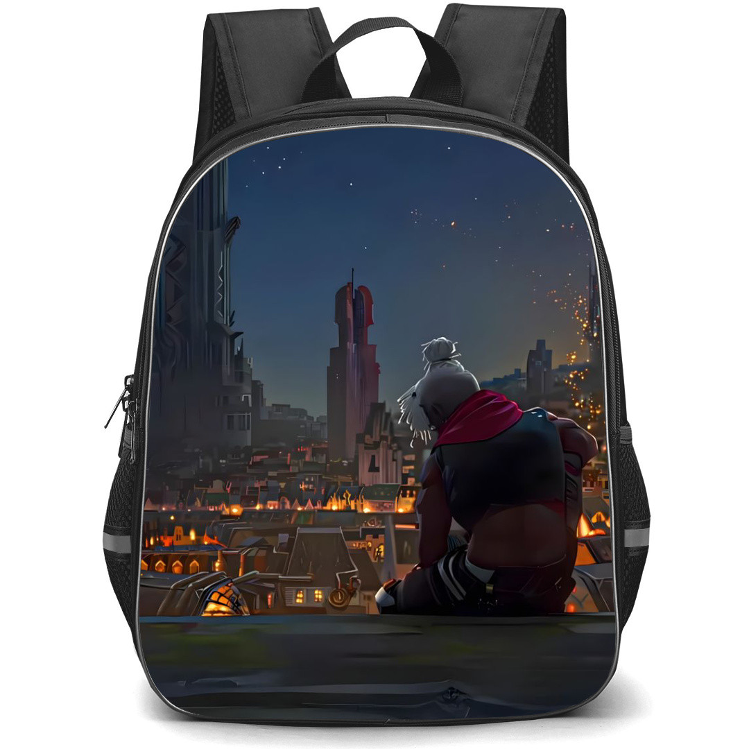 Famous Television Series Arcane Ekko Backpack StudentPack - Ekko Back Portrait
