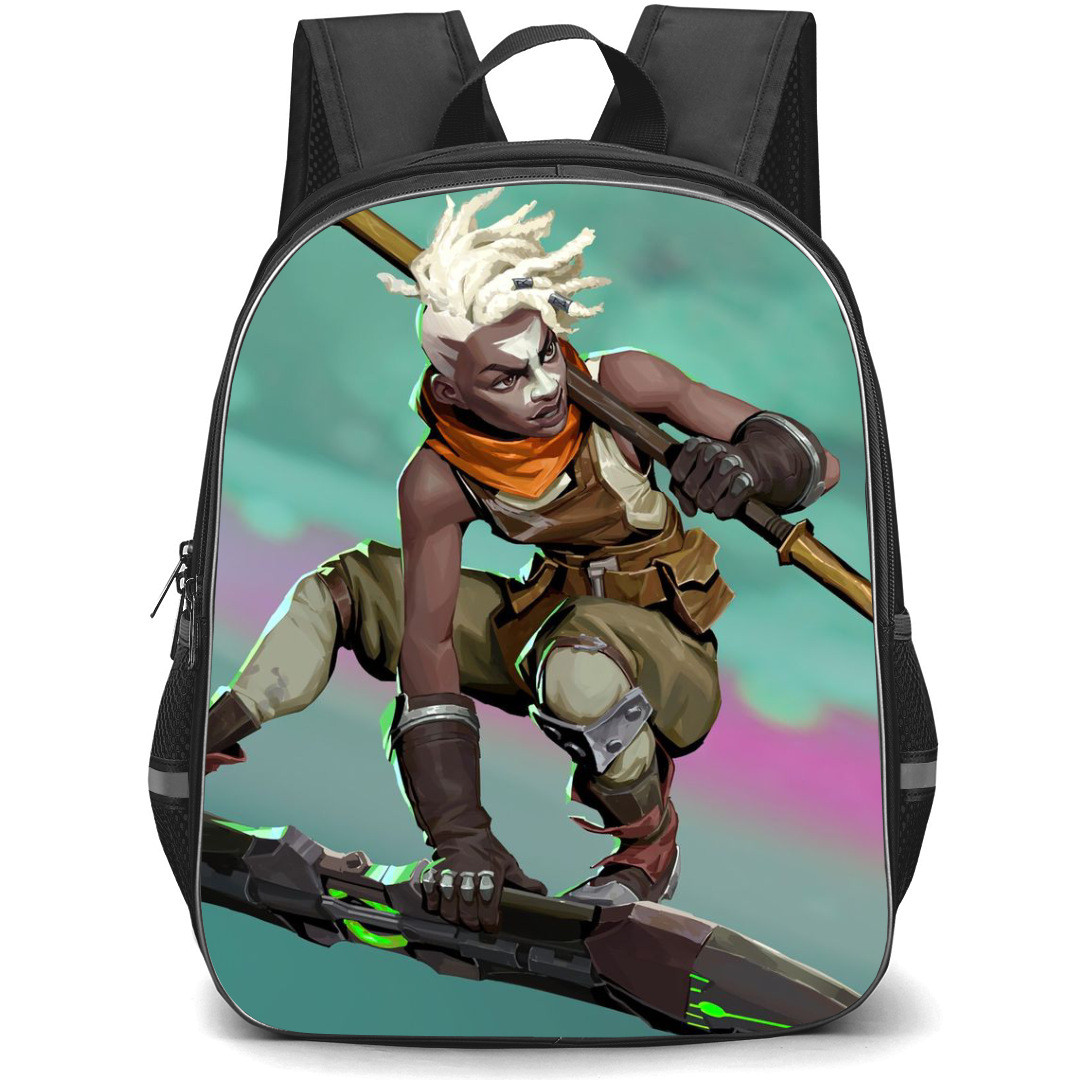 Famous Television Series Arcane Ekko Backpack StudentPack - Ekko Side Portrait