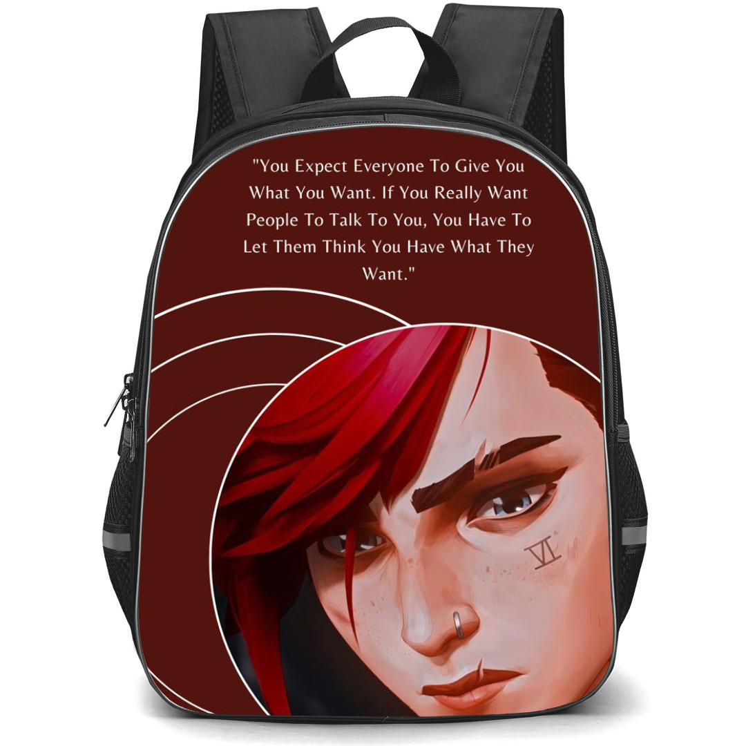 Arcane Backpack StudentPack - Arcane You Expect Everyone To Give You Quote On Red Background