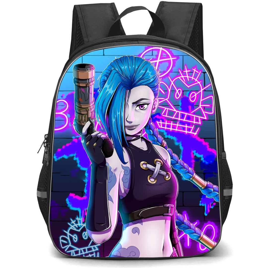 Arcane Jinx Backpack StudentPack - Arcane Jinx Skin Art By Berry Poster