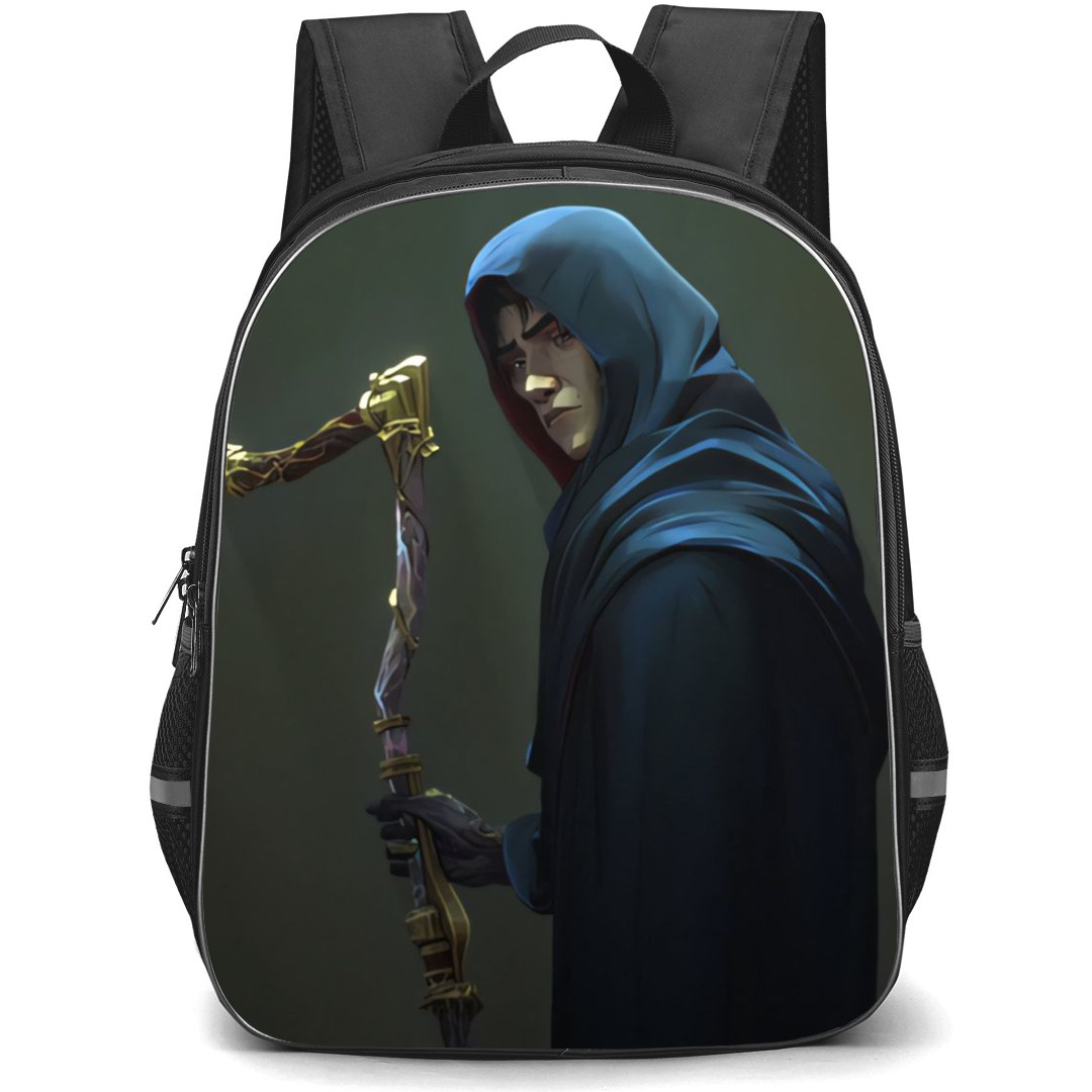 Famous Television Series Arcane Viktor Backpack StudentPack - Viktor Side Portrait