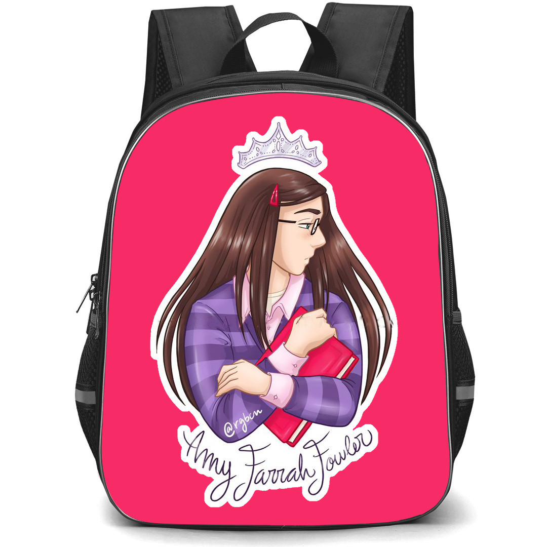 The Big Bang Theory Backpack StudentPack - Amy Farrah Fowler Princess Cartoon Art Sticker