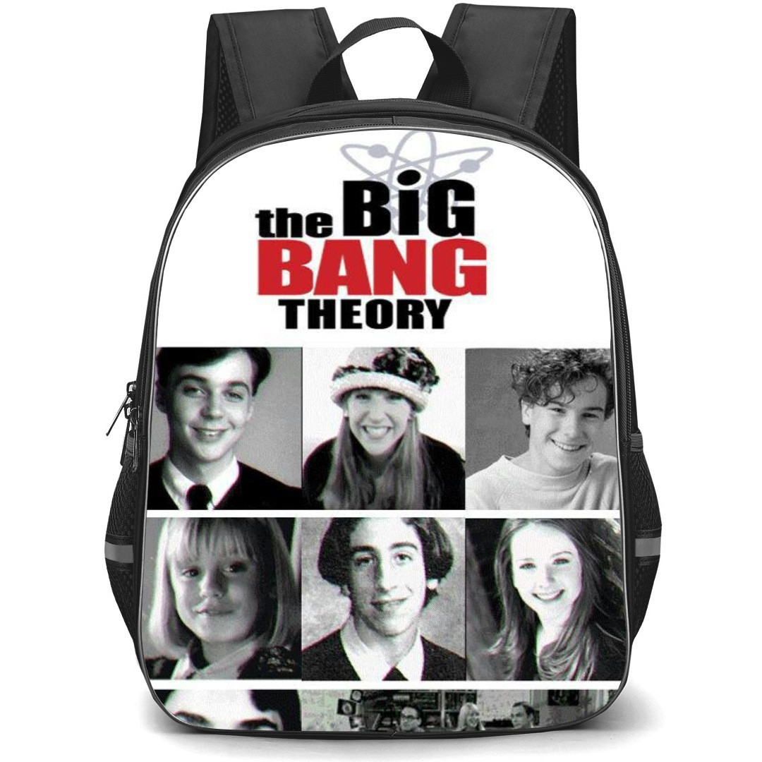 The Big Bang Theory Backpack StudentPack - The Big Bang Theory Cast As Kids Grayscale Picture