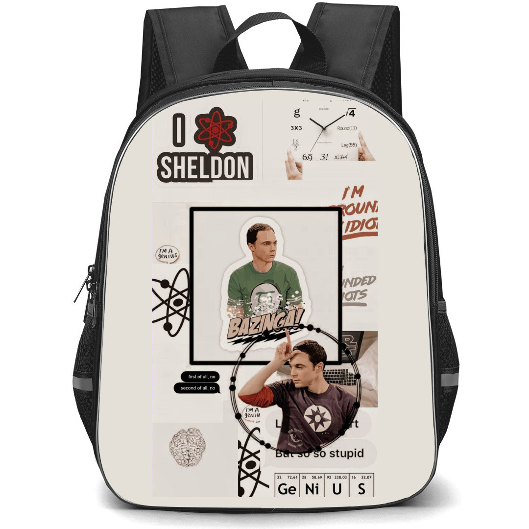 The Big Bang Theory Backpack StudentPack - Sheldon Cooper Character Graphic Art