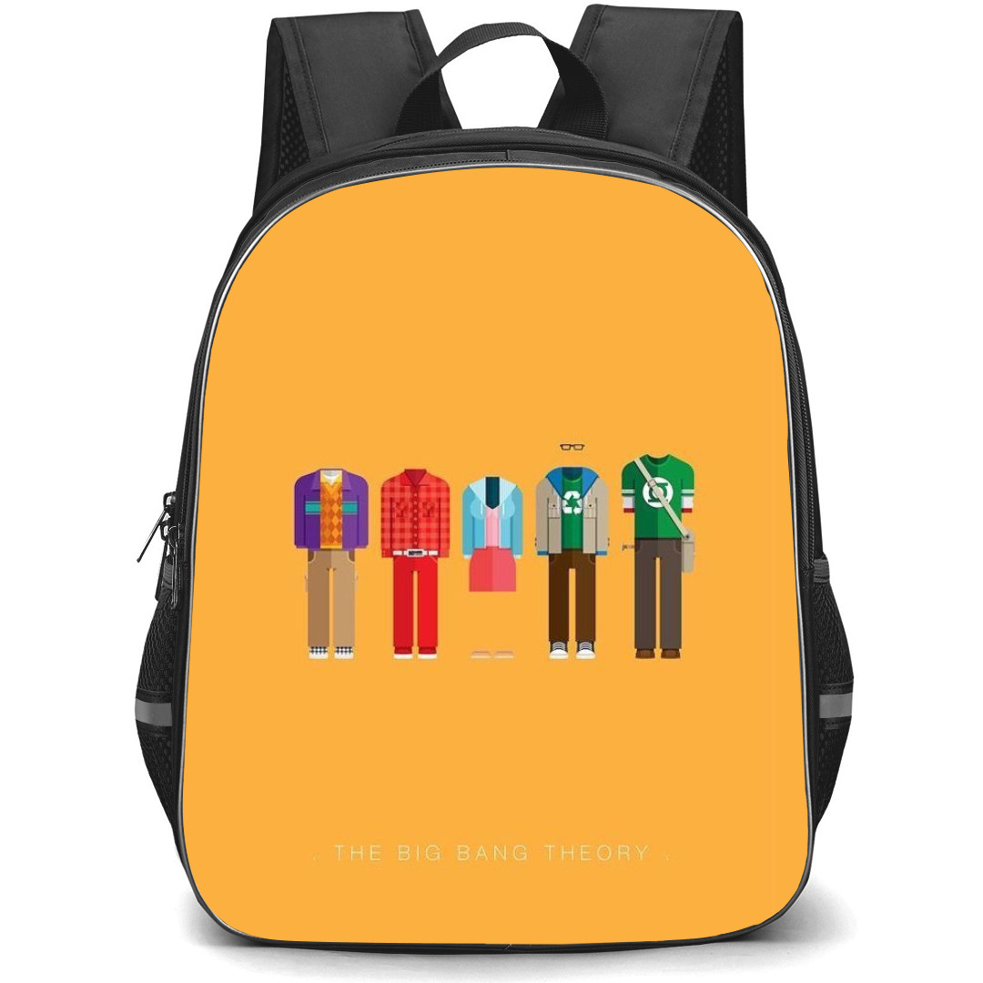 The Big Bang Theory Backpack StudentPack - The Big Bang Theory Costumes On Orange Background