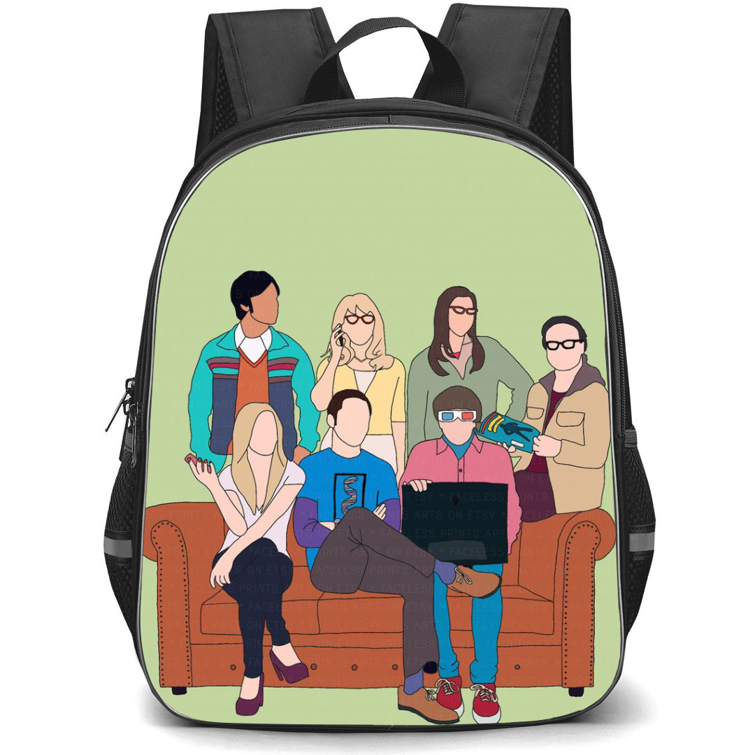 The Big Bang Theory Backpack StudentPack - The Big Bang Theory Faceless Vector Art Poster