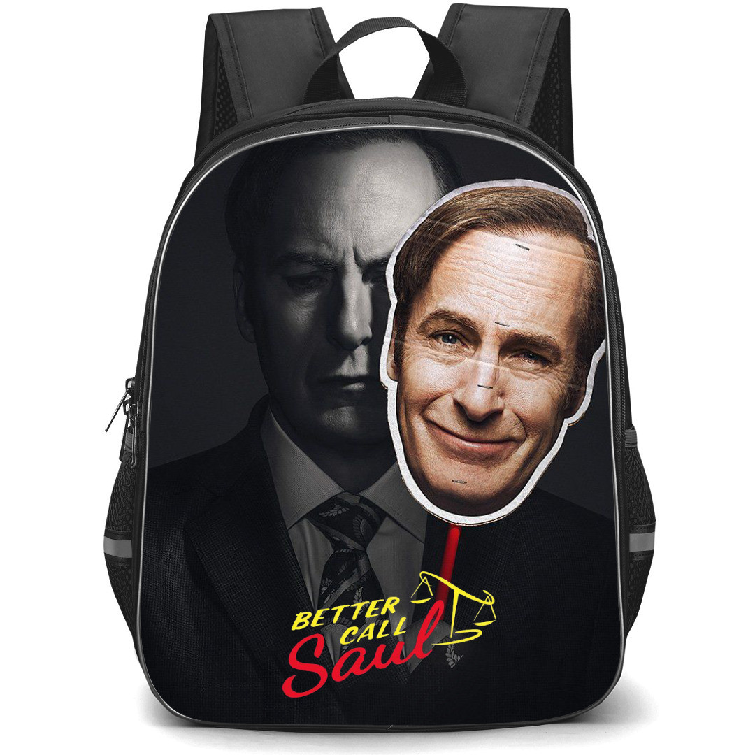 Better Call Saul Backpack StudentPack - Saul Goodman Grayscale Portrait With Funny Avatar