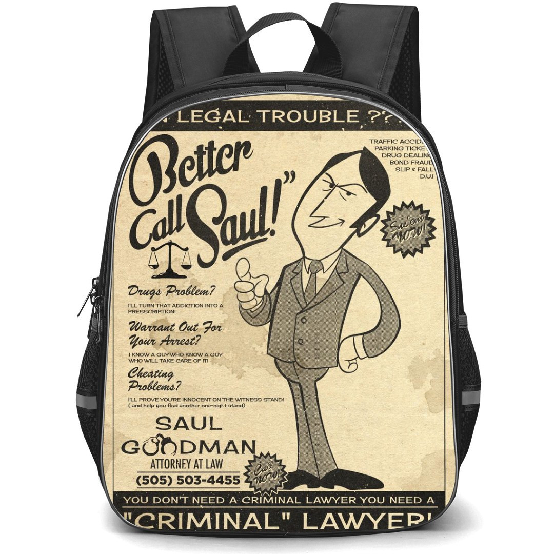 Better Call Saul Backpack StudentPack - Better Call Saul Vintage Advertisement Poster