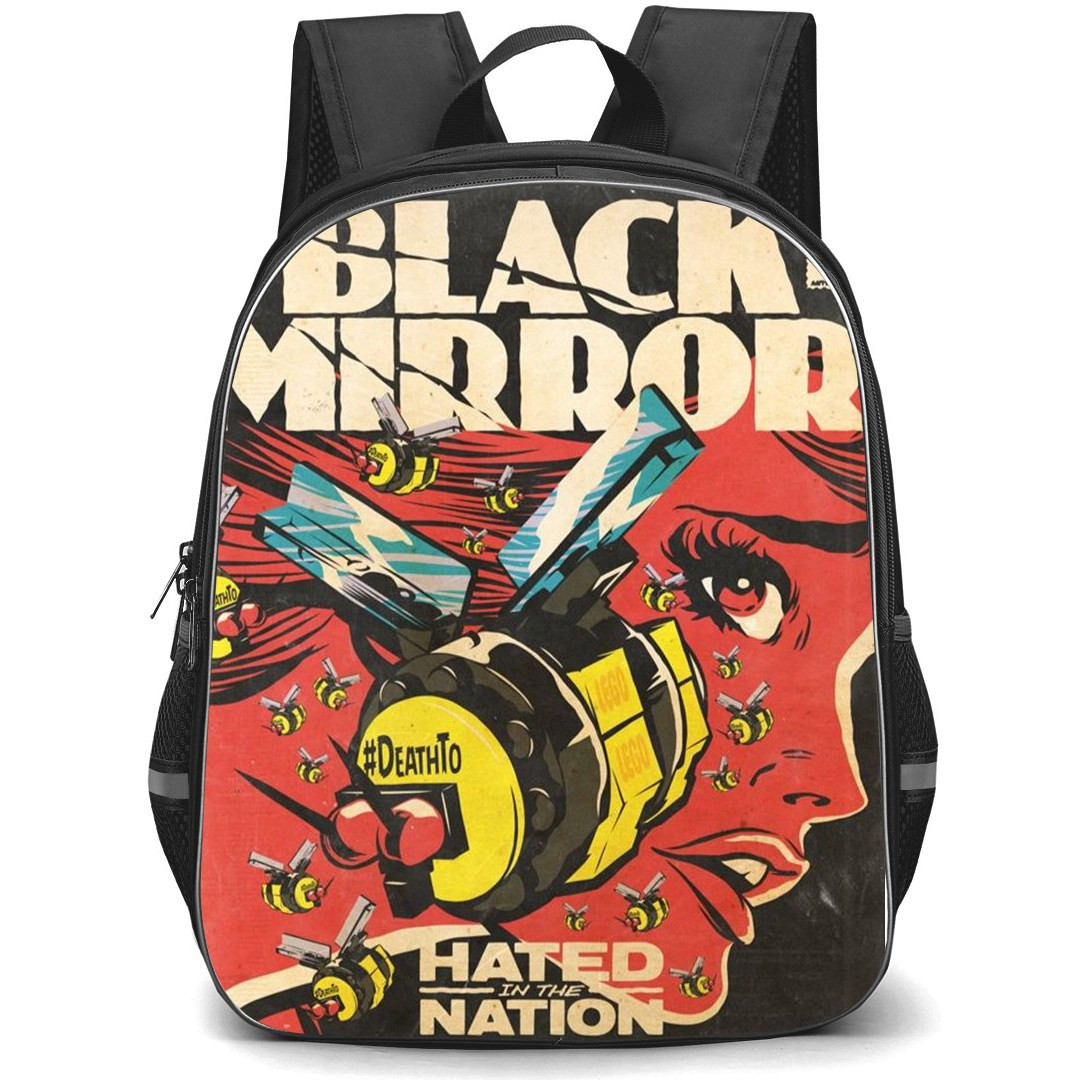 Black Mirror Backpack StudentPack - Black Mirror Hated in The Nation Season 03 Episode 06 Poster