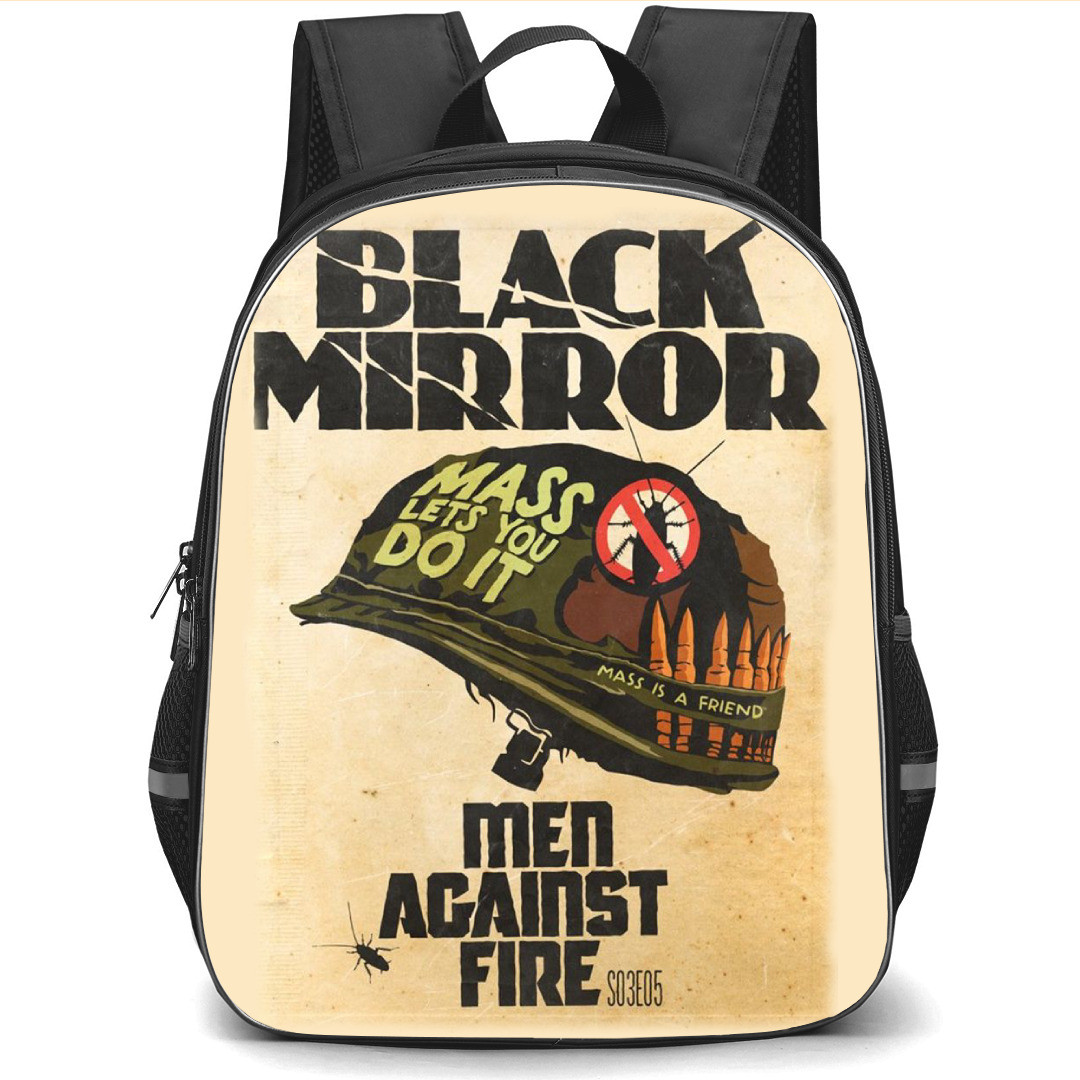 Black Mirror Backpack StudentPack - Black Mirror Men Against Fire Season 03 Episode 05 Poster