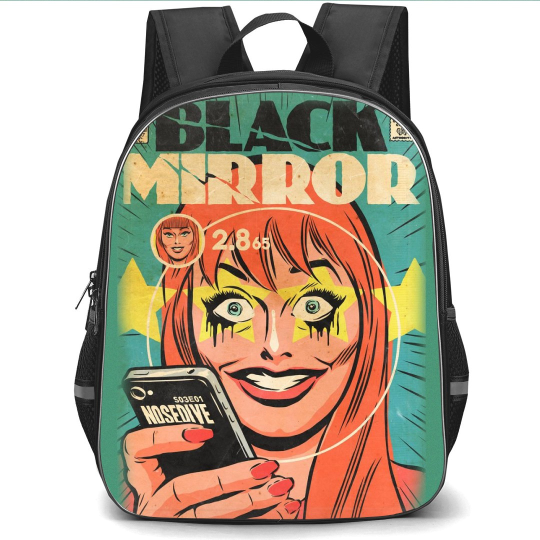 Black Mirror Backpack StudentPack - Black Mirror NoseDive Season 03 Episode 01 Poster