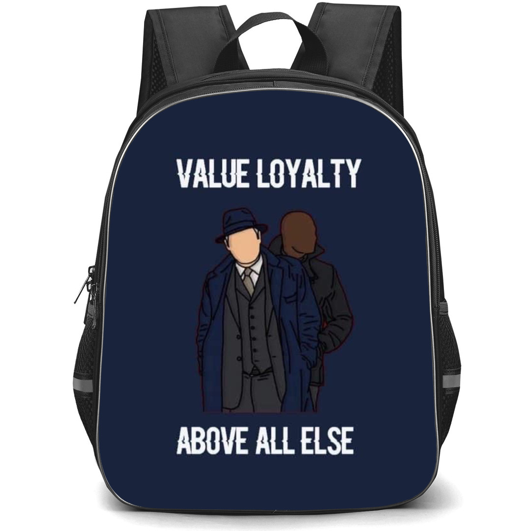 The Blacklist Backpack StudentPack - The Blacklist Minimalist Art Value Loyalty Above All Else Poster
