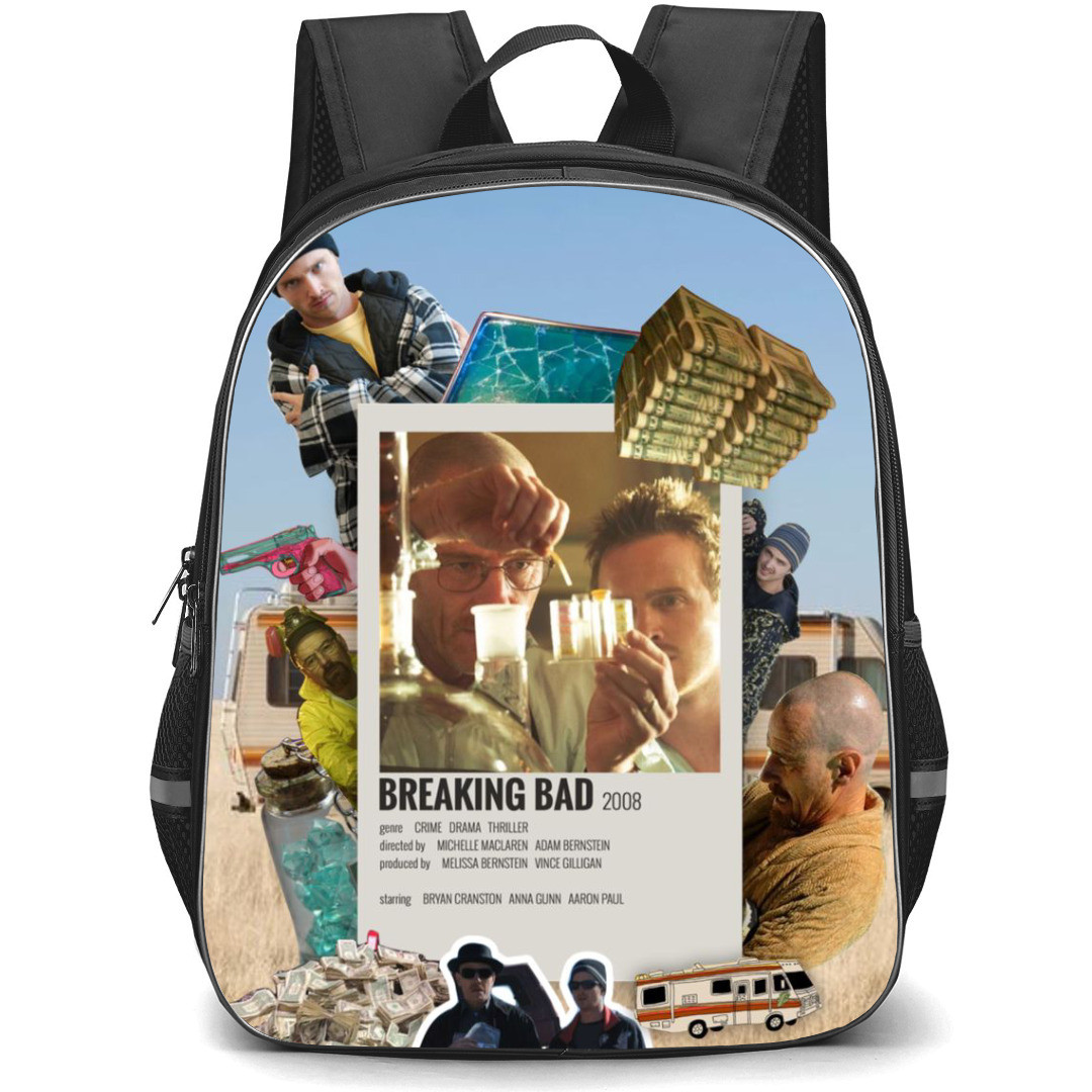 Breaking Bad Backpack StudentPack - Breaking Bad Walter White And Jesse Pinkman Scene Collage