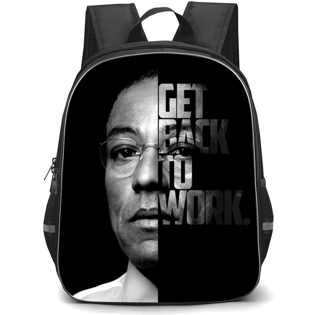 Breaking Bad Backpack StudentPack - Gustavo Fring Fan Made Illustration Art Yellow Background