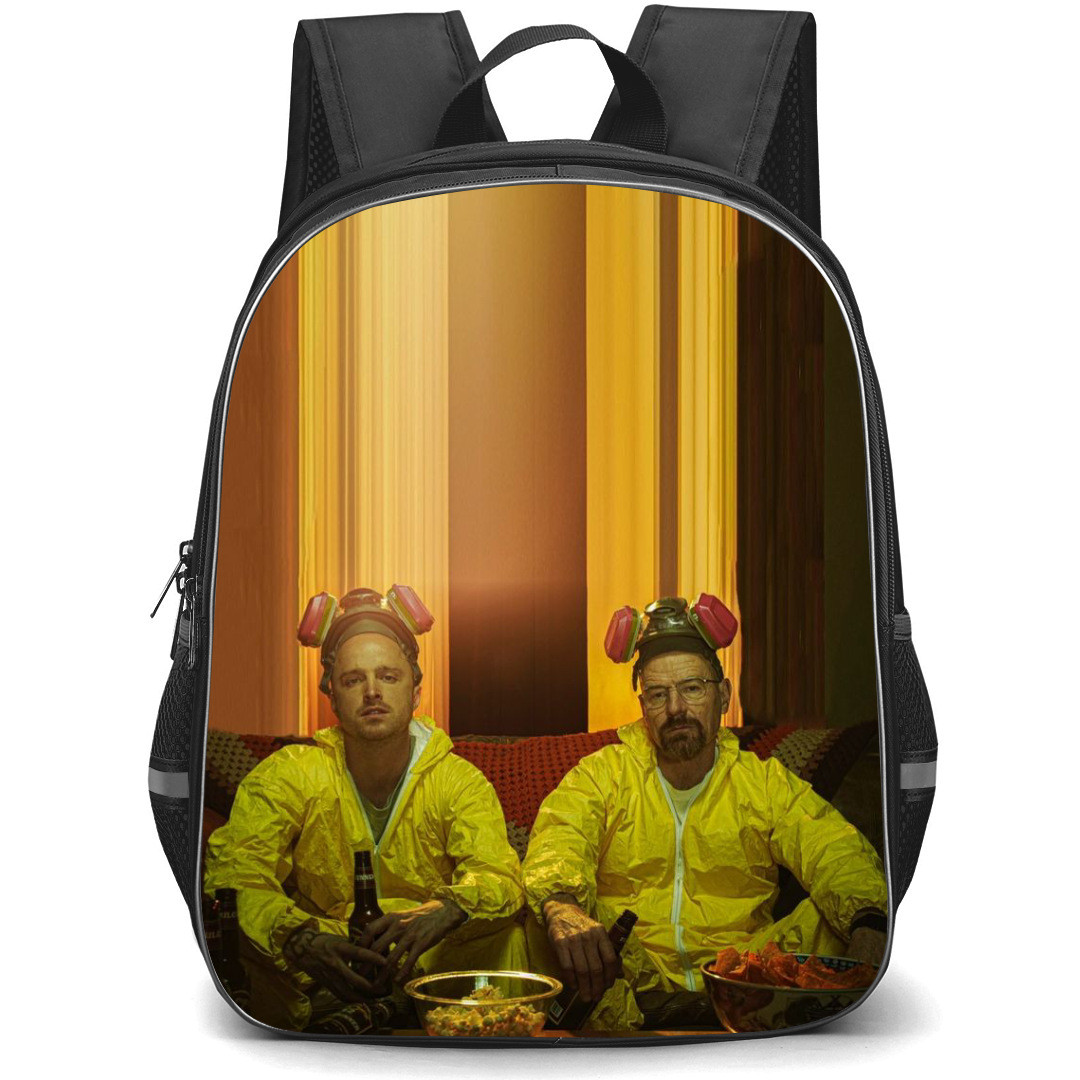 Breaking Bad Backpack StudentPack - Walter White All Bad Things Quote Yellow Background